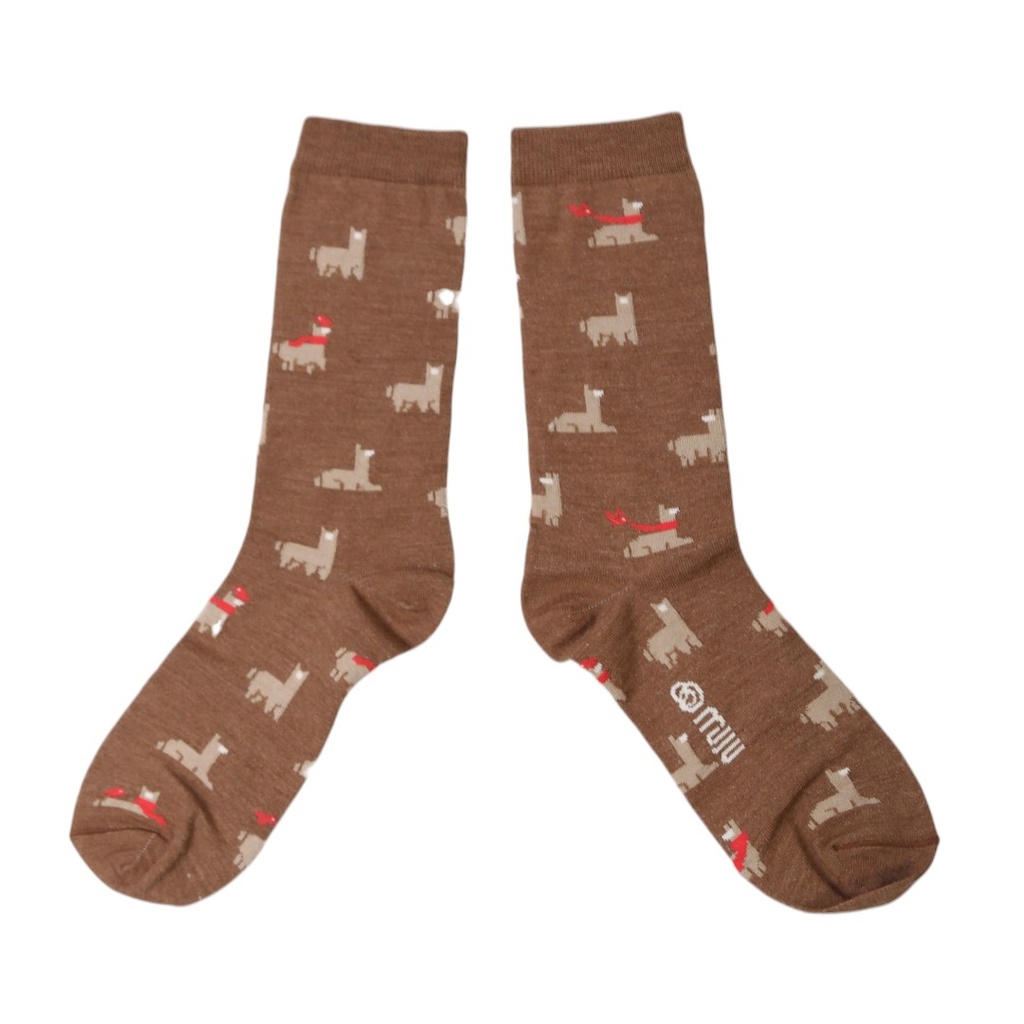 Medias Churi pixel marrón (Muju)