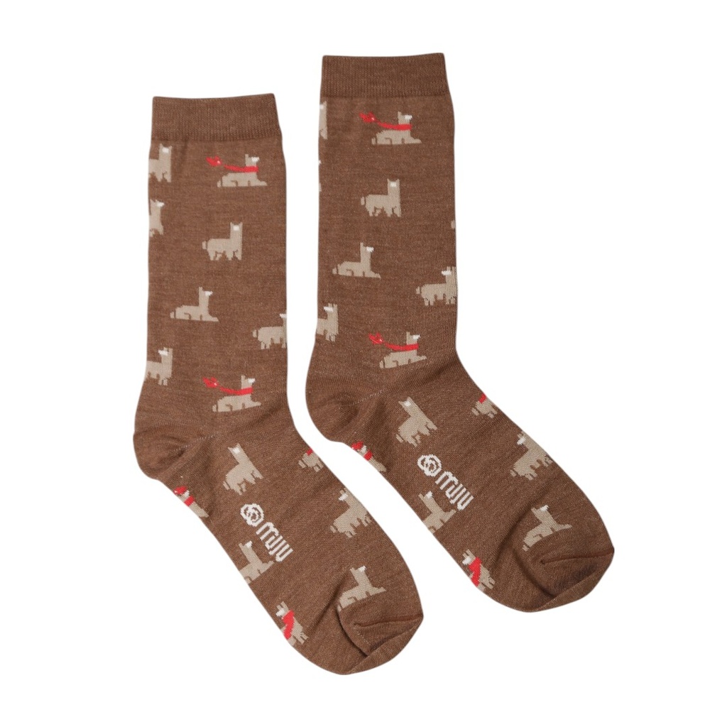 Medias Churi pixel marrón (Muju)