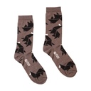 X Medias Origami Taupe(gris) (Muju)